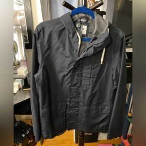 Old navy men’s small light weight hooded  coat / navy blue
